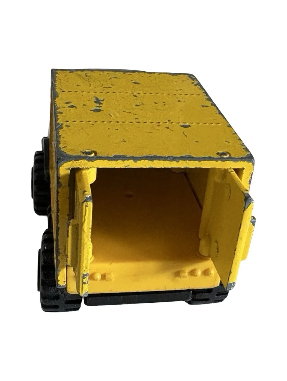 Vintage Tonka Box Truck Yellow And Blue Made In Japan 4 Inches